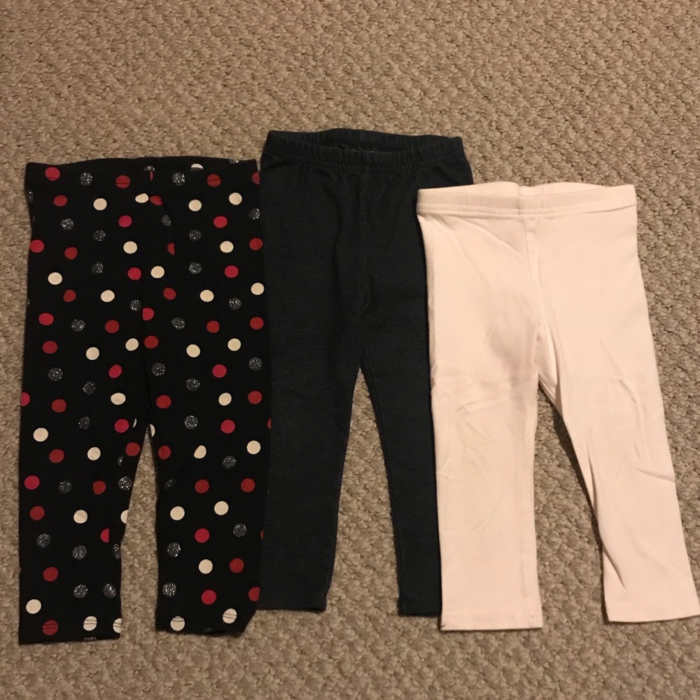 5/$20 Lot of Three 24m Leggings Toddler Girl